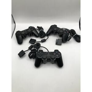 Sony Playstation 2 PS2 ORIGINAL OEM Dualshock 2 Controller AUTHENTIC (Lot of 3)